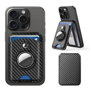 Cartera Delgada de Cuero PU con Magsafe, Soporte Magnético N52 para Tarjetas, para iPhone, Soporte Magnético para Tarjetas Airtag - Product Image 6