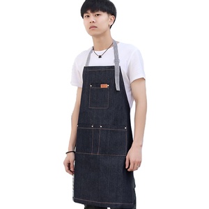 Delantal <span class=keywords><strong>de</strong></span> Mezclilla Blanco sin Mangas Niuweili para Cocina, Chef, Peluquero, Cafetería, <span class=keywords><strong>Hombres</strong></span>, Mujeres y Niños, para Pintar - Product Image 1