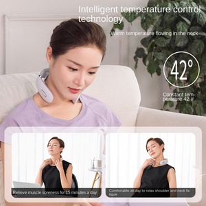 Cross-border Long Brand Cervical Spine Massager Musical Function Intelligent Portable <b>Heating</b> Pulse <b>USB</b> Plug Small Neck - Product Image 2