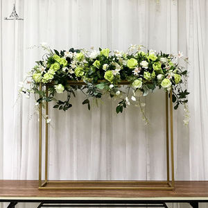 Gold Metal Wedding Flower Stand 100cm Large <b>Table</b> Centerpiece Iron Floral Frame for Main <b>Table</b> Decor Event <b>Party</b> Ready to Ship - Product Image 3