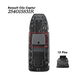 Interrupteur de lève-vitre électrique 254015831R pour <span class=keywords><strong>Renault</strong></span> <span class=keywords><strong>Clio</strong></span> <span class=keywords><strong>5</strong></span> Captur II 2019-2021 OE 25401-5831R 254107001R 254107080R - Product Image 3