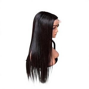Wholesale 30 Inch High Quality Cheap Virgin <b>Wig</b> Frontal Heat Resistant 4x4 Lace Front <b>Long</b> Natural Black Transparent Lace Women - Product Image 1
