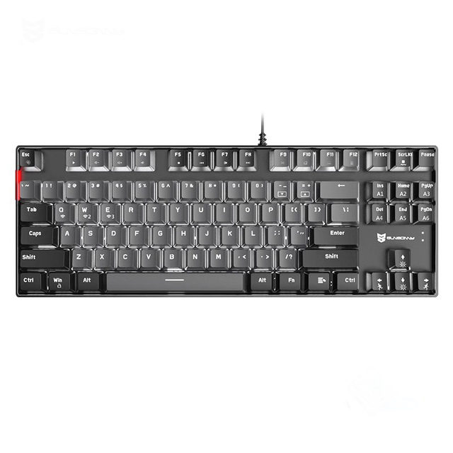 J60 Mechanical Keyboard 87 Keys Lithium Battery Charging Dual Mode Wireless USB Wired Backlight RGB Lighting Gaming Keyboard