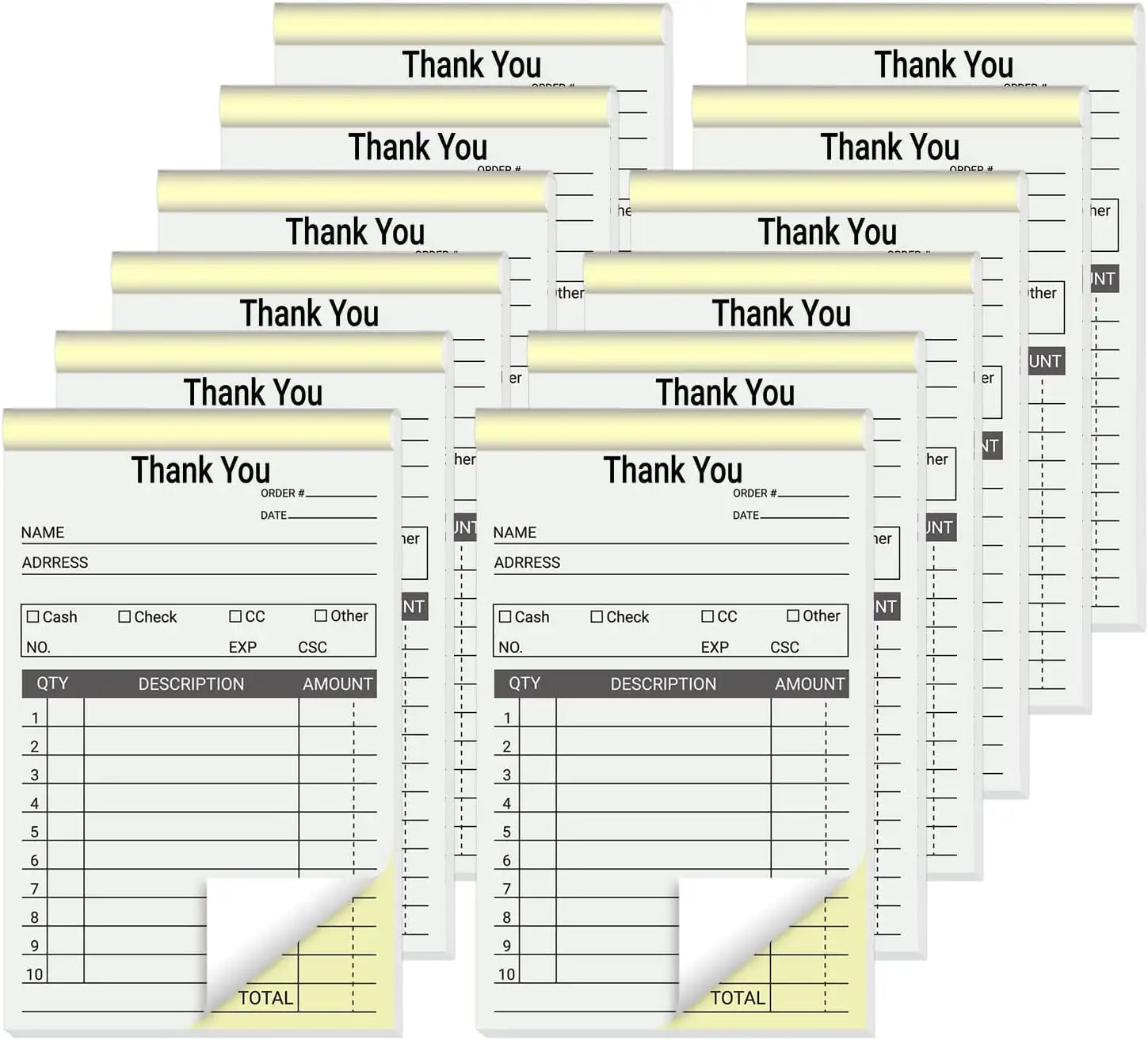 Thank You Receipt Book For Small Businesses 4x7 Philippines - View #4