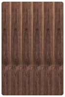 Contreplaqué Plaqué Noyer Américain 3,6 MM, Panneau MDF Plaqué Noyer Noir pour Habillage de Porte, Usage Hôtelier, Écologique