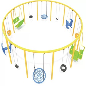 <span class=keywords><strong>Columpio</strong></span> Circular multifuncional grande de bienes raíces de la comunidad, combinación de <span class=keywords><strong>parque</strong></span> al aire libre, columpios artísticos circulares creativos para niños - Product Image 4