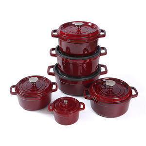 <span class=keywords><strong>Cocotte</strong></span> <span class=keywords><strong>en</strong></span> <span class=keywords><strong>Fonte</strong></span> <span class=keywords><strong>Émaillée</strong></span> Ronde, Plusieurs Tailles Disponibles, Faitout Hollandais, Couleur Personnalisée - Product Image 2