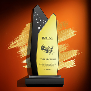<strong>2026</strong> Creative Personal Customized Luxury Business <strong>Trophy</strong> and <strong>Awards</strong> Modern High-End Glass <strong>Crystal</strong> Honor Colorful Printing - Product Image 2