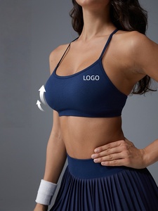 Soutien-gorge de sport sans couture personnalisé 2026, léger, en nylon/spandex, à col en <span class=keywords><strong>U</strong></span>, dos nu, pour le yoga, la course et le fitness, pour femme - Product Image 1