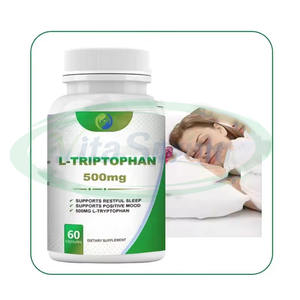 VitaSpring OEM Capsule de mélatonine 5-htp et L-tryptophane Supplément de sommeil en acides aminés en vrac Capsules de tryptophane L-tryptophane - Product Image 1