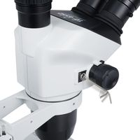SANQTID 4K USB Camera LED Illuminated Manual Focus Laboratory Microscopios Teaching Research Stereo Microscope Mobile Zoom