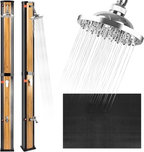 <span class=keywords><strong>Ducha</strong></span> Exterior <span class=keywords><strong>Solar</strong></span> CYEN Multifuncional, Ecológica, Fácil de Montar, con Apariencia de <span class=keywords><strong>Madera</strong></span>, 35L, para Jardín - Product Image 1