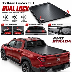 Cubierta Retráctil Manual para Camionetas Fiat Strada con Doble Bloqueo de Liberación Disponible desde Cualquier Lado - Product Image 1