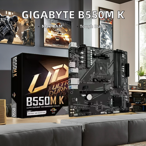 เมนบอร์ดเกมเดสก์ท็อป B550M K ขนาดกิกะไบต์ AM4สำหรับ <span class=keywords><strong>Ryzen</strong></span> <span class=keywords><strong>AMD</strong></span> <span class=keywords><strong>R5</strong></span> 5600g R7 5700g CPU หน่วยความจำสอง DDR4 - Product Image 2