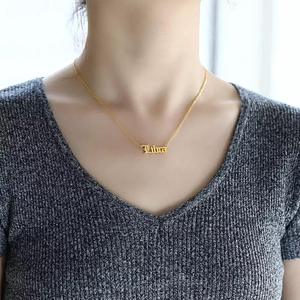 Collier unisexe tendance vintage en acier inoxydable plaqué argent avec zircon, résistant au ternissement, chaîne à maillons, <span class=keywords><strong>horoscope</strong></span>, cadeau - Product Image 3