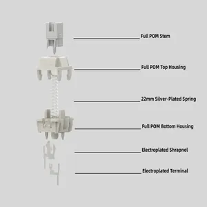 Lofree Retro không dây cho Bluetooth Tri chế độ cơ khí bàn phím Gasket phụ kiện nhỏ vuông RGB khối cho PC Quà Tặng Máy Tính - Product Image 4