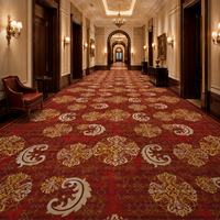 Tapis de sol commercial moderne en laine Axminster et nylon, ignifuge et résistant, pour la commodité des chambres d'hôtel