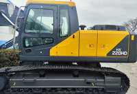 Excavatrice Hyundai R485 d'occasion, 22 tonnes, grande pelle sur chenilles, équipement lourd remis à neuf pour opérations minières intensives