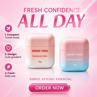 Nouveau Contenant Cosmétique Personnalisé Rond Vide de 10g pour Déodorant Solide, Crème Solaire, Blush et Anti-cernes en Stick