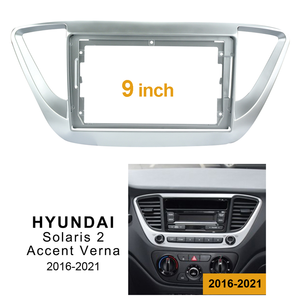 Radio con Gps para coche, reproductor con Marco, Android, Universal, para Hyundai Solaris, Verna Accent 2017, 2018 - Product Image 2