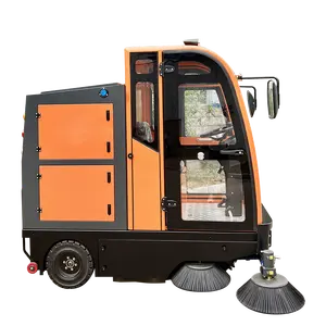 Factory direct sale DM-2100 concrete street road wholesale electric ride-on floor scrubber sweeper
