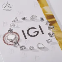IGI sertifikası olmadan sıcak satış 0.1-5CT Lab yetiştirilen elmas gevşek HPHT CVD DEFG VVS-SI yuvarlak Melee 0.8-3.0mm Lab oluşturulan elmas