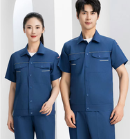 Vêtements de travail personnalisés à haute visibilité, respirants, en coton, à manches courtes, unisexes, certifiés CE, vêtements de protection du travail