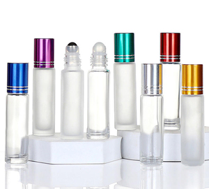 Custom logo 10ml Custom Small Refillable Round <b>Empty</b> Luxury Glass Bottling Perfume Oil <b>Spray</b> Sample <b>Bottle</b> - Product Image 4