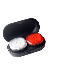 Lumixell 300LM IPX5 Portable Bicycle <b>LED</b> <b>Light</b> Type-C Rechargeable Front & Tail <b>Light</b> Combo with Charging Case for Night Riding - Product Image 1