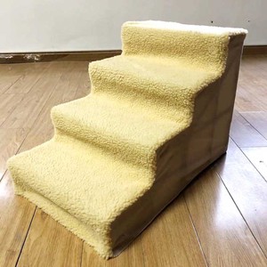 <b>Pet</b> Stairs 35x45x30cm Black Paw Print Dog Cat Climbing <b>Steps</b> Furniture - Product Image 4