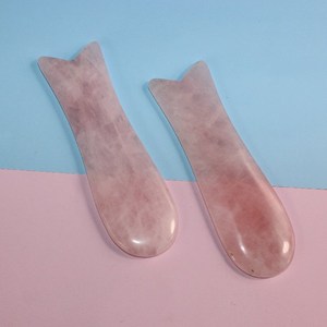Bán buôn 100% tự nhiên thạch anh hồng guasha đá màu tím ngọc bích <span class=keywords><strong>gus</strong></span> SHA công cụ màu tím pha lê massage mặt gua SHA - Product Image 6