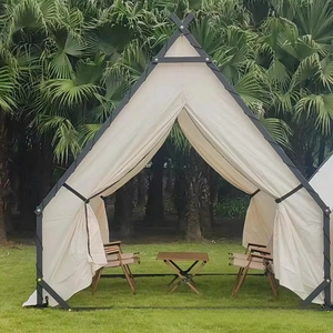 Gazebo de Lujo para Glamping con Estructura de Acero Reforzada para Hoteles y Resorts al Aire Libre, con Toldo de Tela Oxford Impermeable - Product Image 1