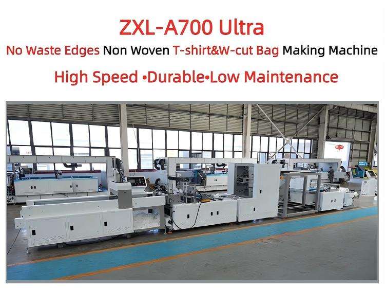 ZXL-A700 Ultra Reusable Automatic Polypropylene T-shirt Bag Cut