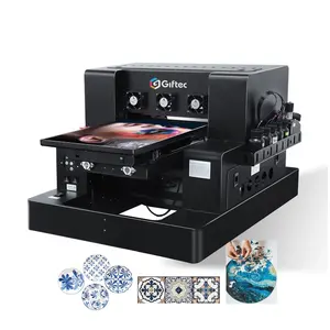 Giftec Best Price Uv Printer Ceramic Tile Printer Stampante A3 Uv Led Puzzle Printing Machine for Small Business Inkjet Printers