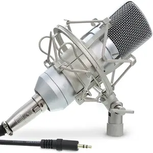 Estúdio profissional microfone USB700 Broadcasting Gravação Microfone Condensador com Shock Mount e Montagem Clamp Kit