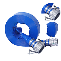 Tuyau plat d'irrigation en PVC haute pression 3/4/6/8 pouces tuyau d'eau agricole robuste Flexible 8 barres coupe personnalisable
