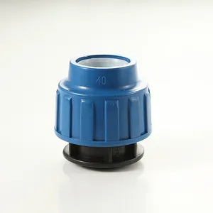 HDPE Compression Irrigation fittings plastic pipe and fittings pp push fit fittings END PLUG PN16