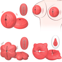 Stimulation Brust clips Clamp Vibrator Erotisches Paar Sexspielzeug Leises Design 10 Geschwindigkeiten USB-Fernbedienung Blumen nippel massage gerät