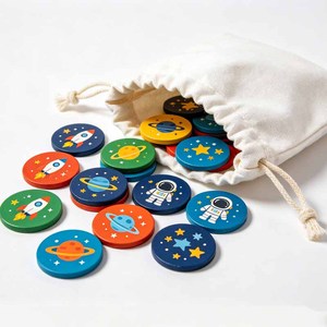 Jeu de société pour enfants imprimé en couleur, comprenant une boîte de rangement en papier résistant conforme à la norme EN71-3 - Product Image 3