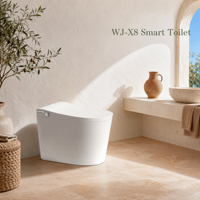 Toilette intelligente pour personnes âgées, bidet automatique, télécommande, siège chauffant, auto-nettoyante, sur pied, monobloc