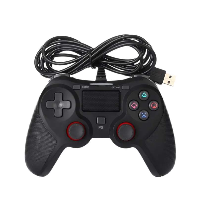 Controller di gioco Gamepad cablato USB Joystick multiplo con impugnatura a vibrazione cavo da 2M Gamepad per PC/PS4/PS3
