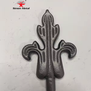 Composants en fer forgé <span class=keywords><strong>points</strong></span> de lance en fonte têtes de lance en métal décoratives clôture en fer portes ornementales accessoires - Product Image 1