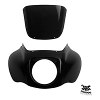 Pare-brise de phare en plastique ABS noir pour Softail Street Bob Low Rider 2018-2025 avec installation facile