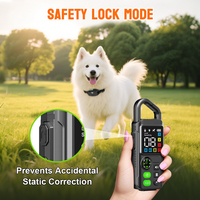 Wiederaufladbares Elektrisches Anti-Bell-Halsband für Hunde Wasserdichtes Haustier-Trainingshalsband mit Piepton, Schock und Vibration Fernbedienbare Hundeerziehungshalsband