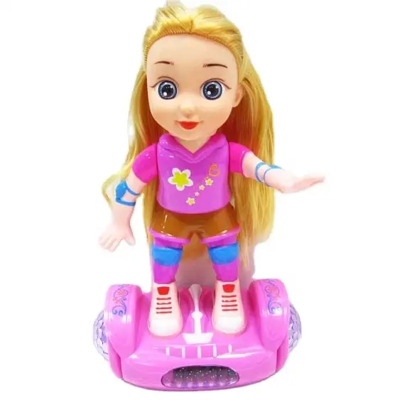 Hot selling Fashion lovely doll; balance doll car with music and light; b/o balance doll