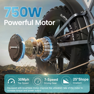 <b>UK</b> EU Warehouse Dual batteries 48V34/37AH Long Range Lithium Battery Pedal Assist Adult 20 Inch <b>Fat</b> Tire Electric Mountain <b>Bike</b> - Product Image 3