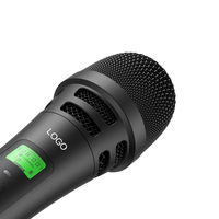 U50 Microphone acoustique sans fil UHF prise en charge haute sensibilité double connexion sans fil à deux microphones pour amplificateur de Bus