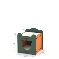 Hamac pour chat suspendu en panneau acoustique PET, lit pour chat de bureau, lit pour chat doux et confortable, antidérapant, pour chats d'intérieur