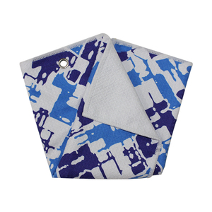 BESTOWER Logo imprimé personnalisé double <span class=keywords><strong>action</strong></span> coloré Tri Fold microfibre gaufre armure style <span class=keywords><strong>serviette</strong></span> <span class=keywords><strong>de</strong></span> golf sport crochet <span class=keywords><strong>serviette</strong></span> - Product Image 4