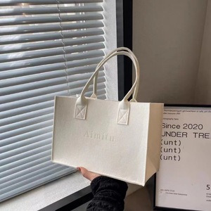 Custom Logo Durable Fashion 3mm Thick Felt Tote <strong>Bags</strong> with Shoulder Strap for <strong>Mum</strong> Shopping Gift <strong>Bag</strong> - Product Image 3